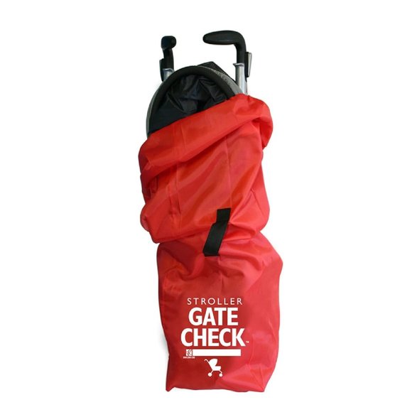 J.L. Childress Gate Check Single Umbrella Stroller Travel Bag Red Air Travel Bag - Picture 1 of 8